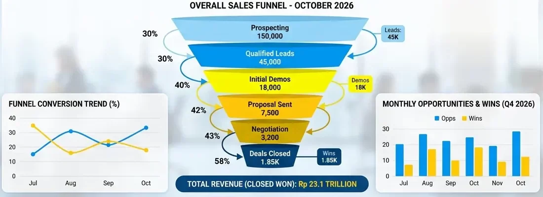 Sales funnel report