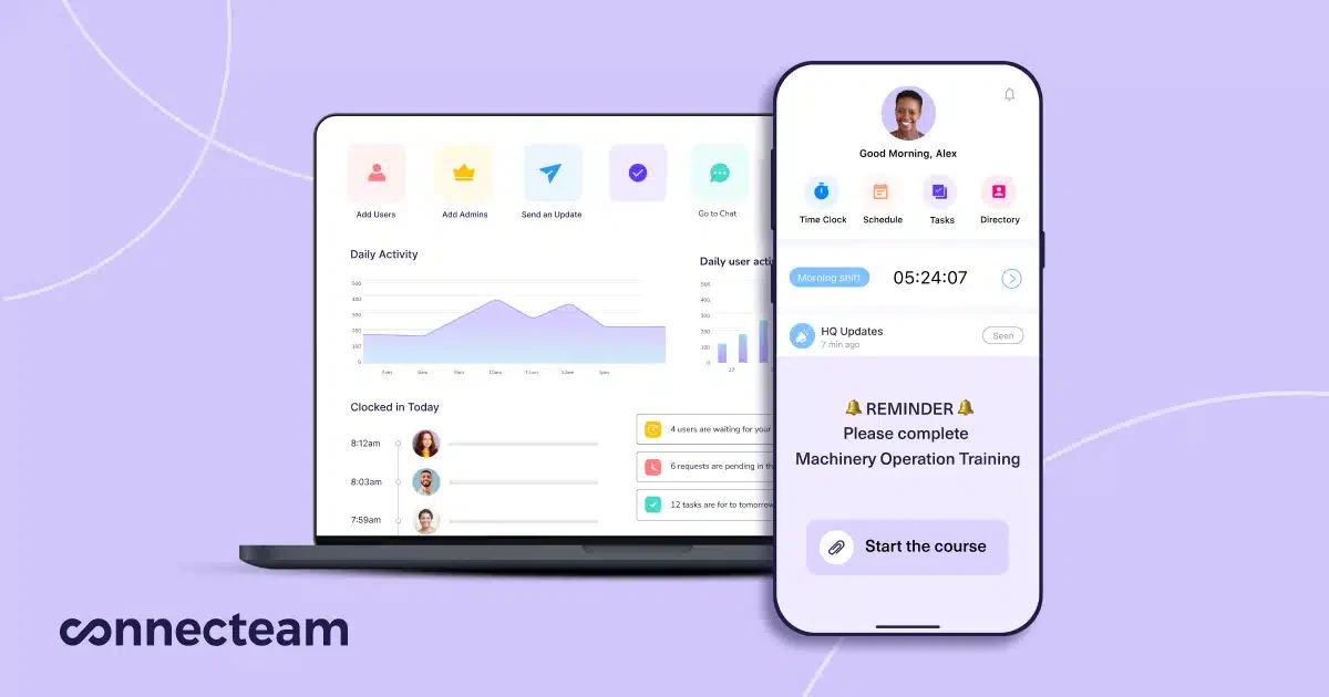 e absensi mobile connecteam