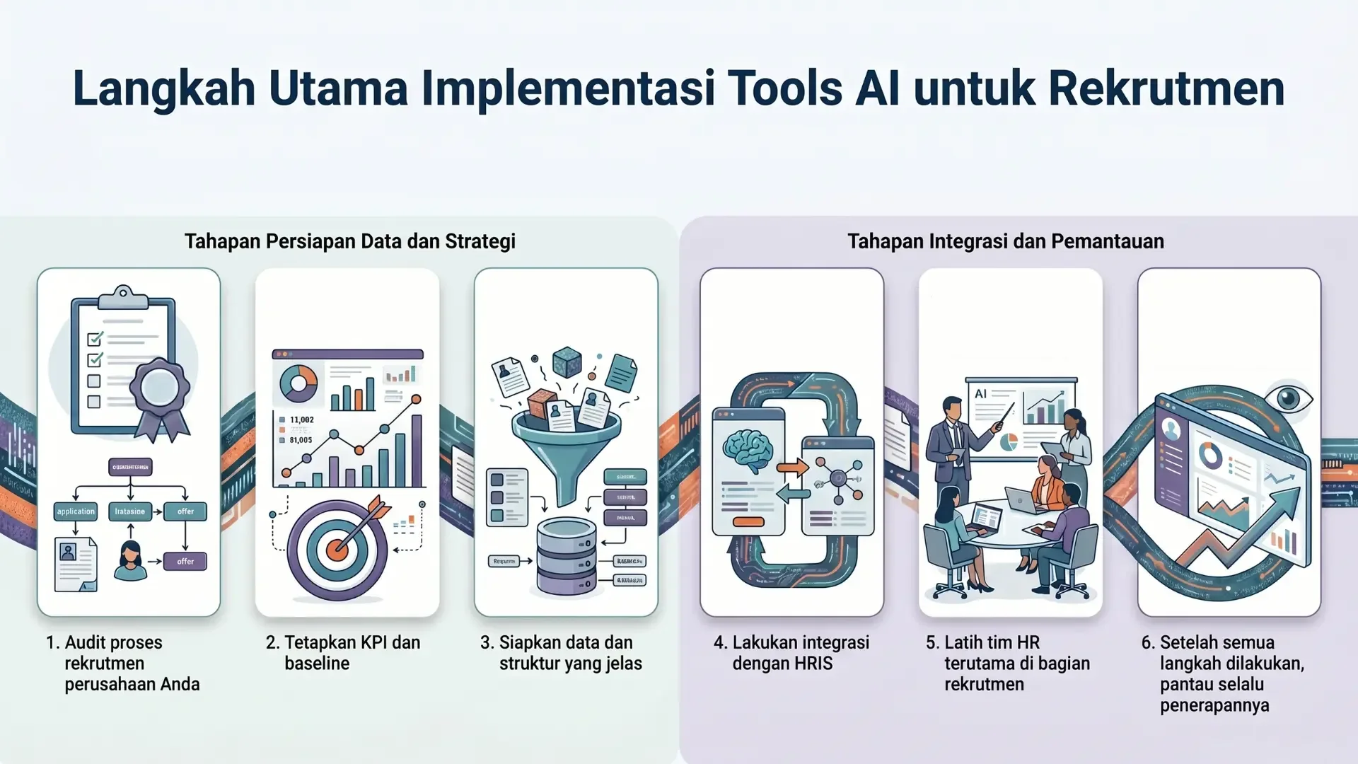 Langkah implementasi AI recruiting tools