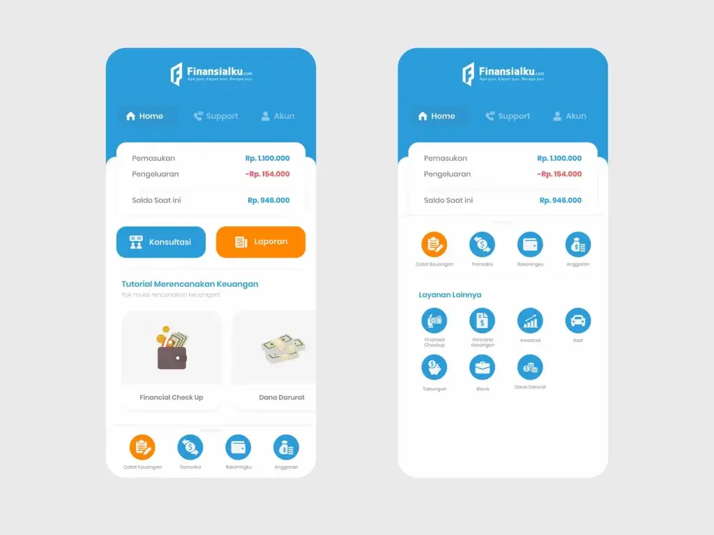 Aplikasi manajemen Keuangan Finansialku