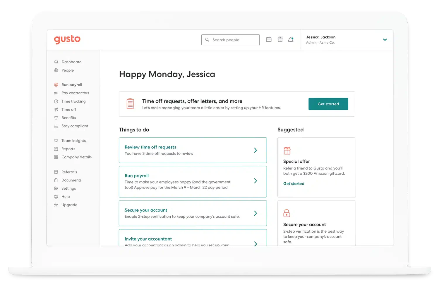 Gusto HR Software
