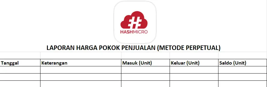 Template Laporan HPP Perpetual