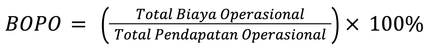 rumus rasio biaya operasional