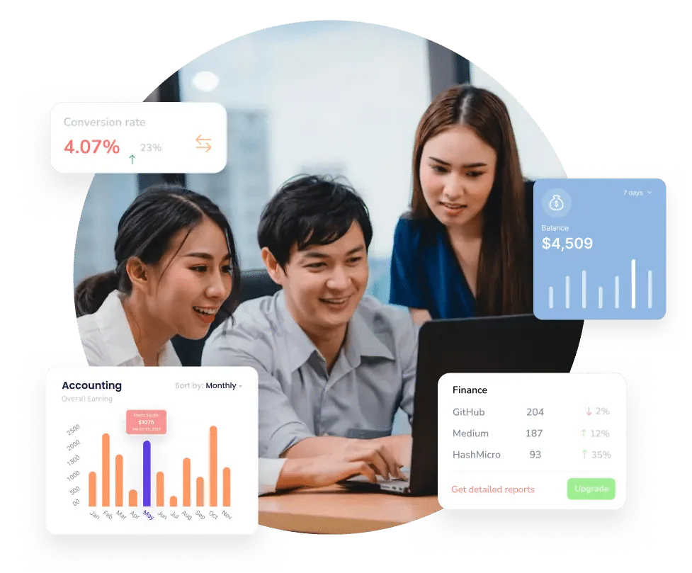 Accounting System Dashboard spreadsheets