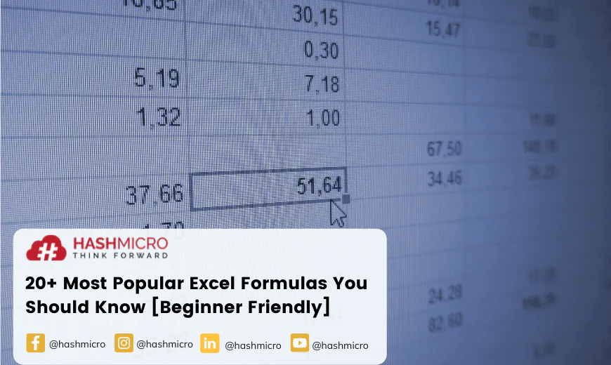 20+ Most Popular Excel Formulas You Should Know [Beginner Friendly]