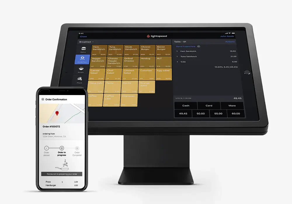Lightspeed restaurant POS system