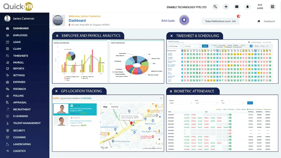 QuickHR HR Software Singapore 