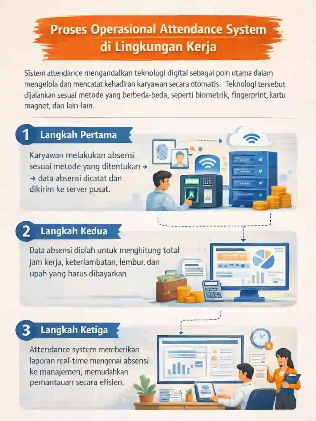 cara kerja Attendance System