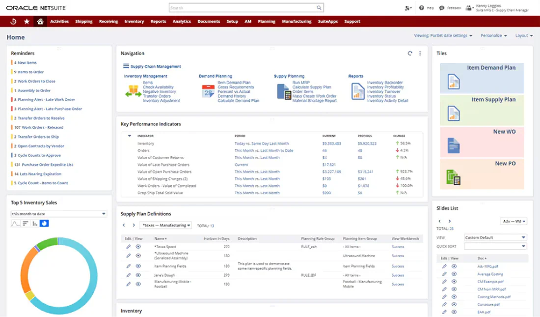 netsuite supply chain management system