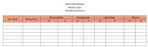 Neraca lajur 8 kolom