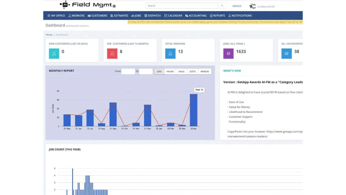 AI Field Management equipment maintenance management software