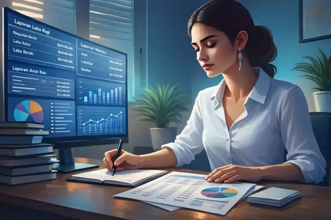 Template Laporan Keuangan Perusahaan Dagang Excel Lengkap