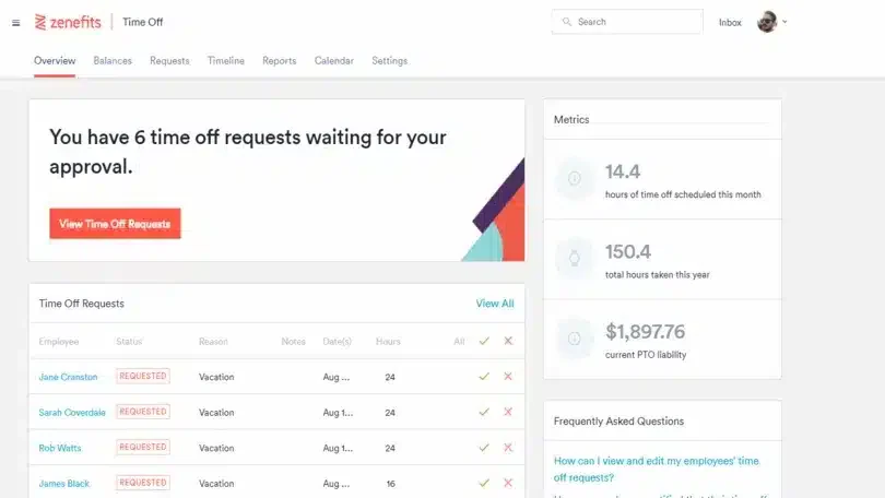 fitur dokumen karyawan software zenefits