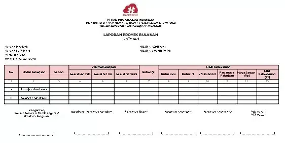 blog a8d1cfa808de contoh laporan proyek bulanan