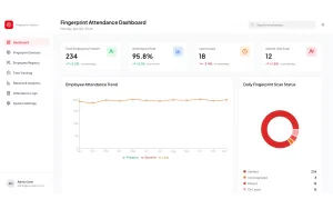dashboard absensi fingerprint