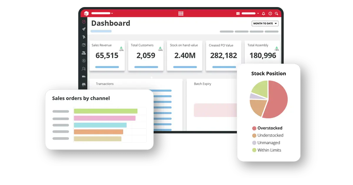 Unleashed manufacturing accounting software
