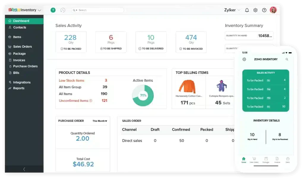 zoho logistics scheduling software