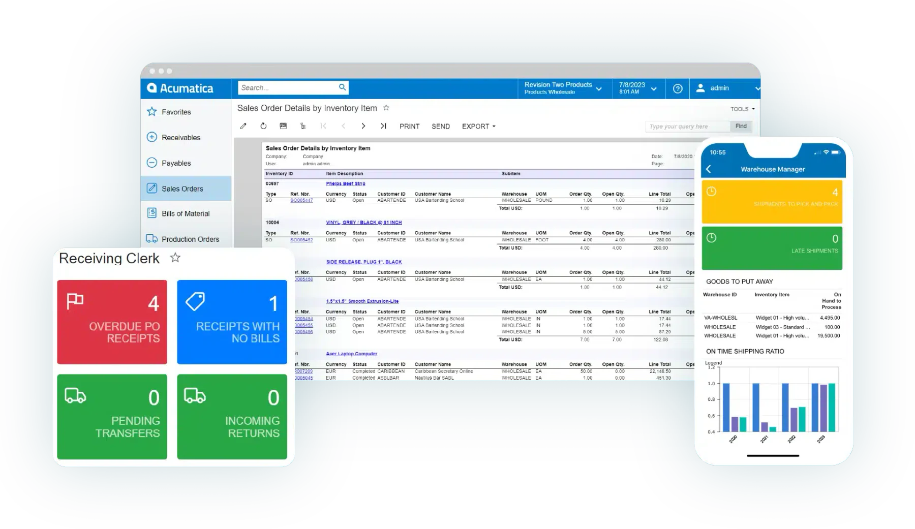 acumatica erp trading software