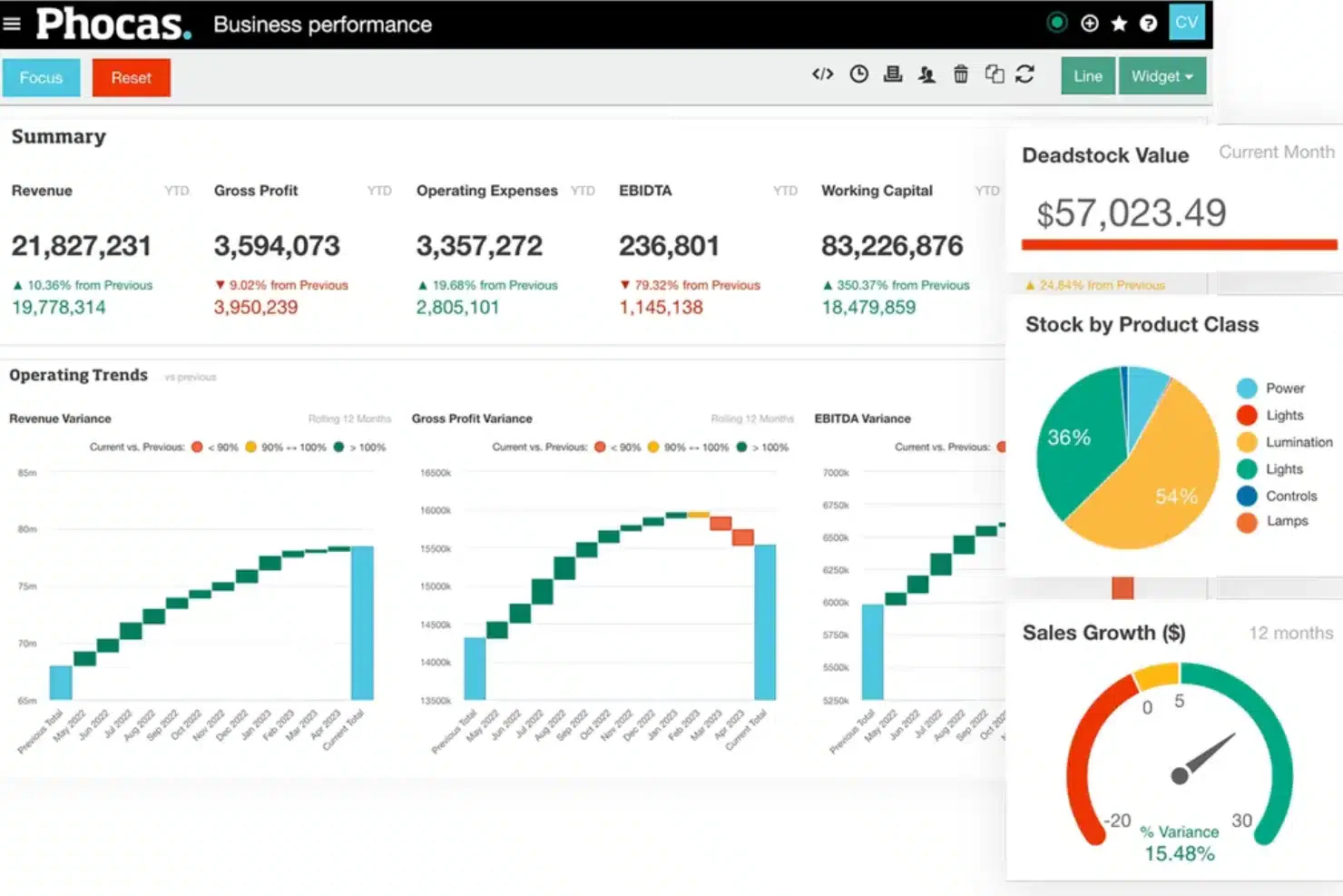 Phocas Financial reporting software