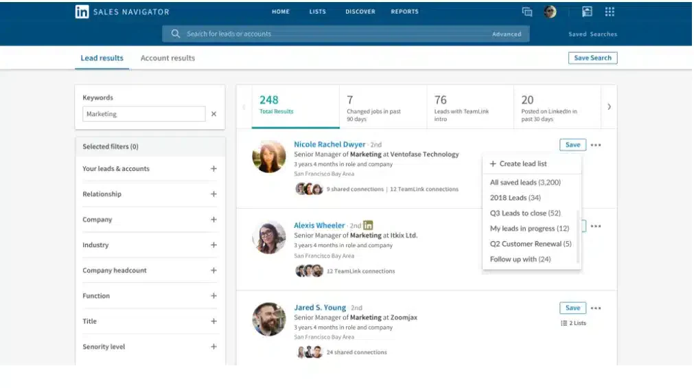 LinkedIn Sales Navigator