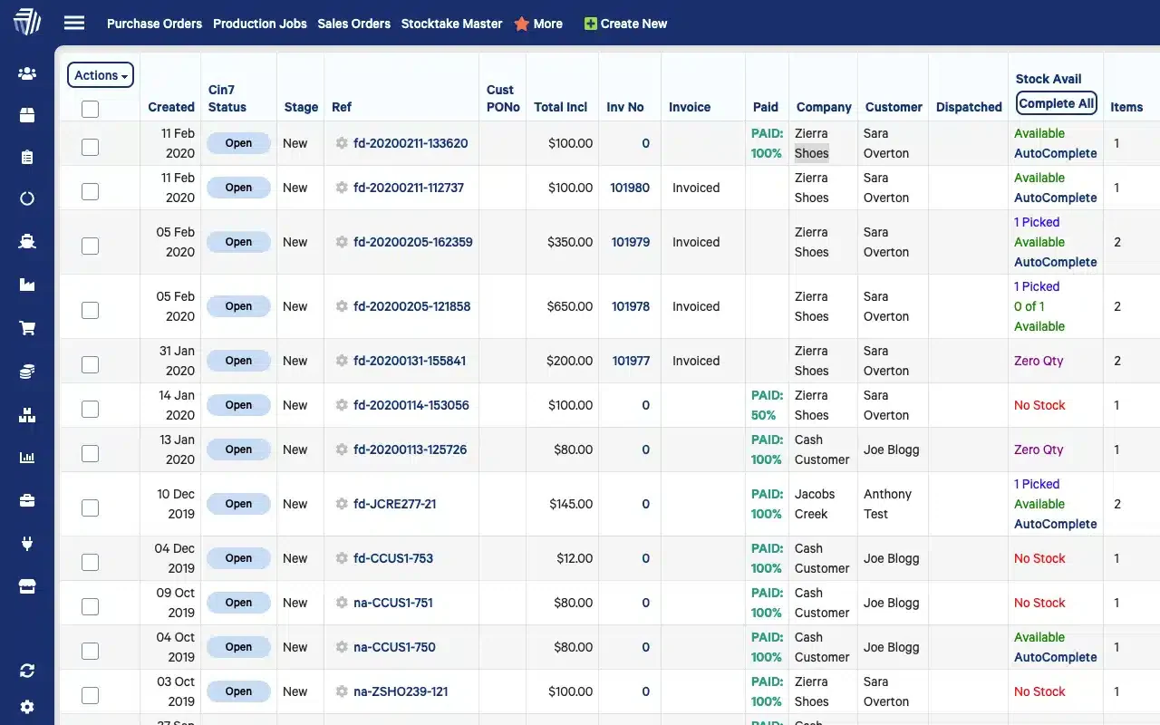 cin7 inventory management systems