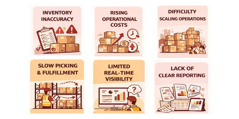 Common struggles with warehouse management