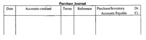 Purchase Journals