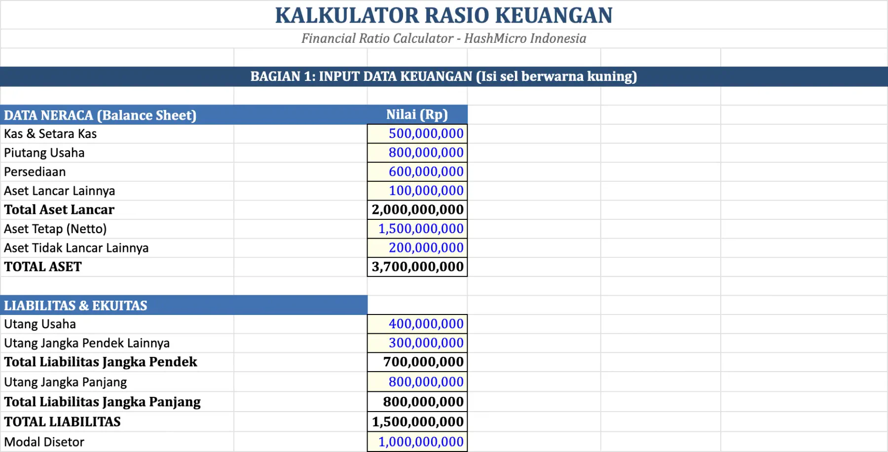 📥 Download Gratis: Kalkulator Rasio Keuangan
