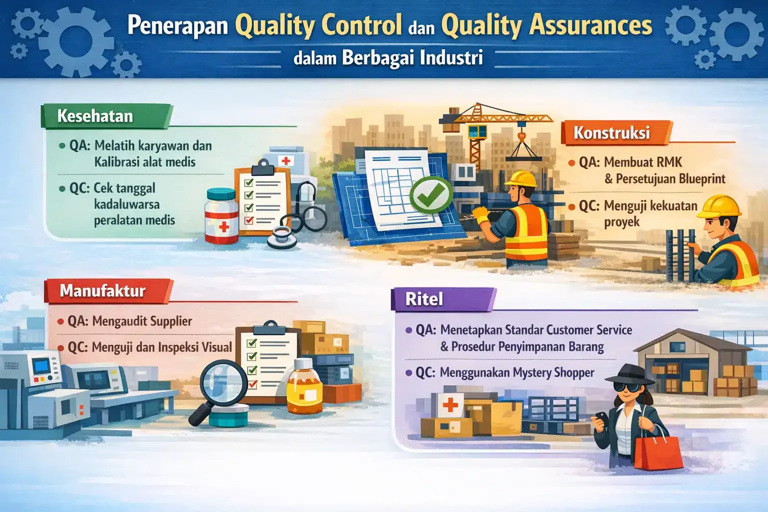 Penerapan QC dan QA di Berbagai Industri