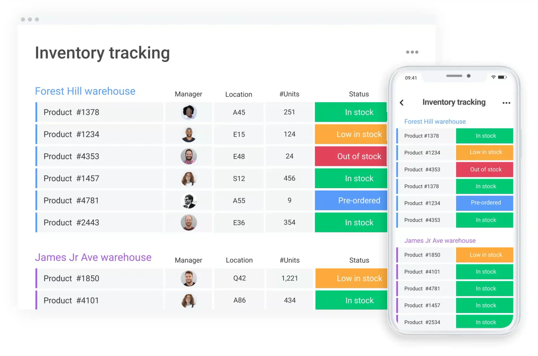monday.com-inventory software