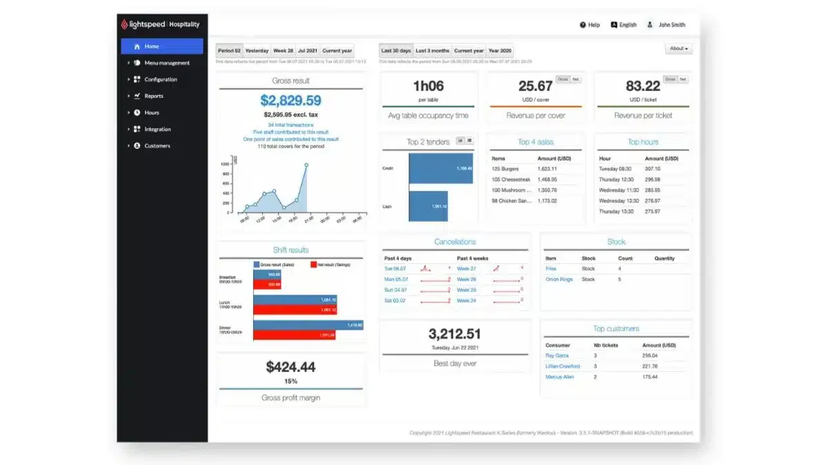 restaurant billing software lightspeed pos