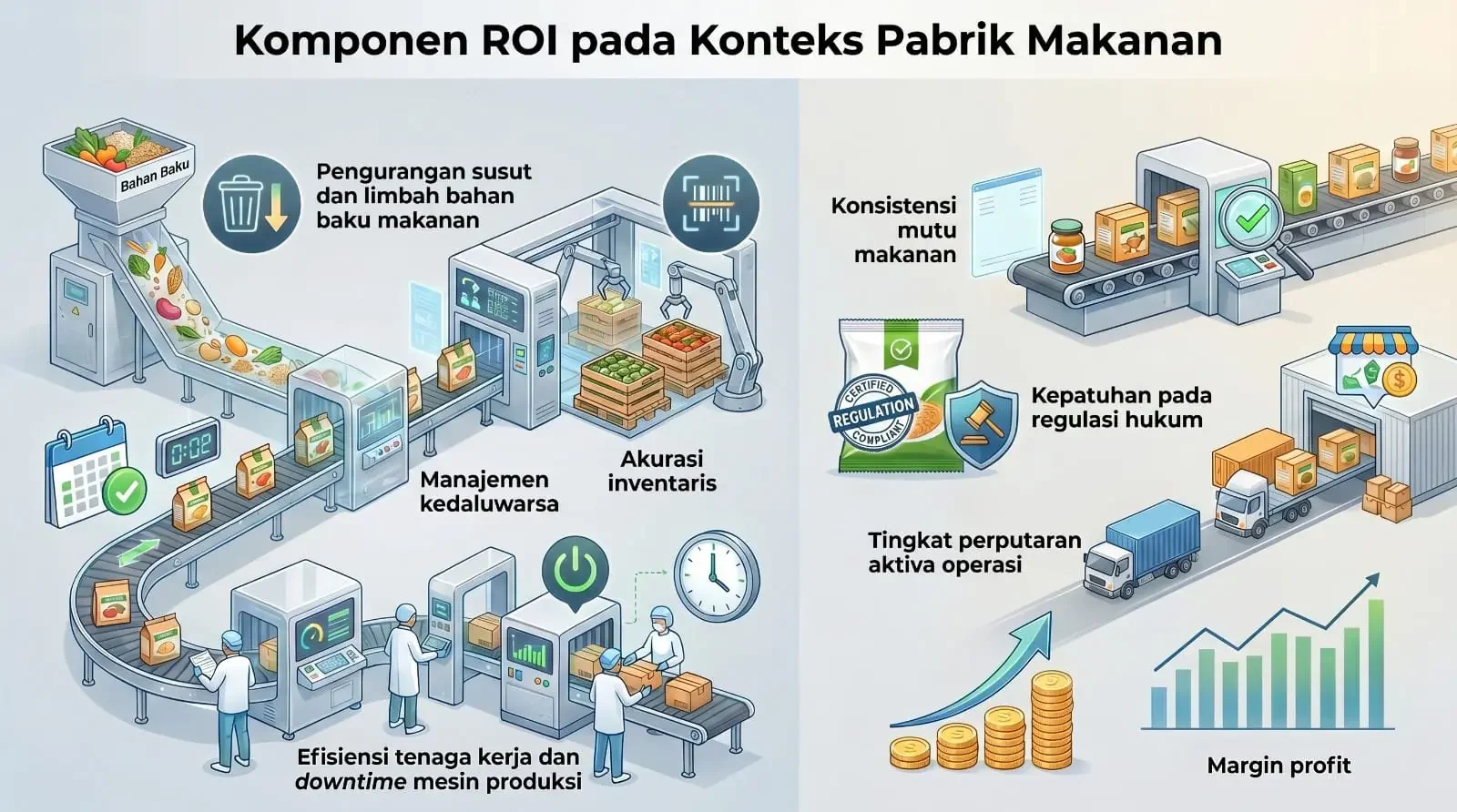 Komponen ROI pabrik makanan