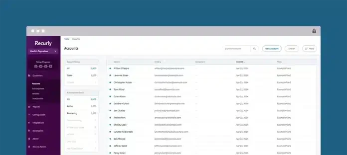 Recurly revenue recognition software