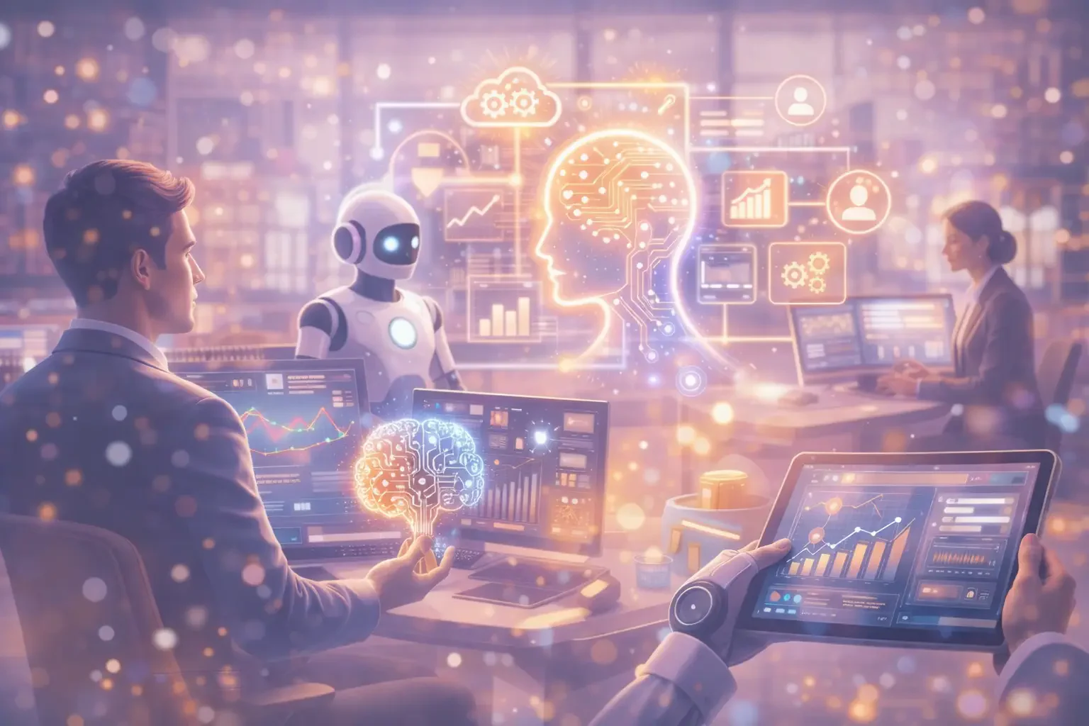 AI in Retail and How It Changes Retail Business illustration