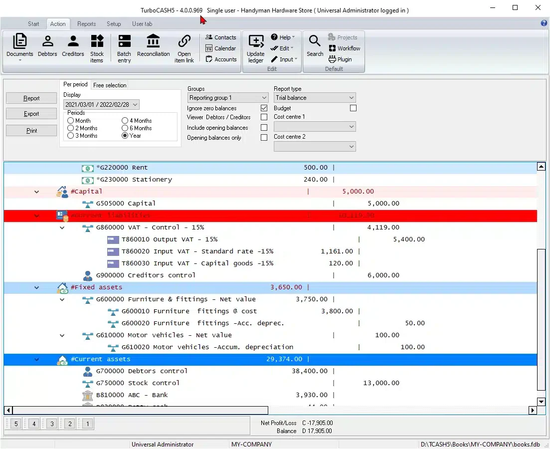 Software jurnal TurboCASH