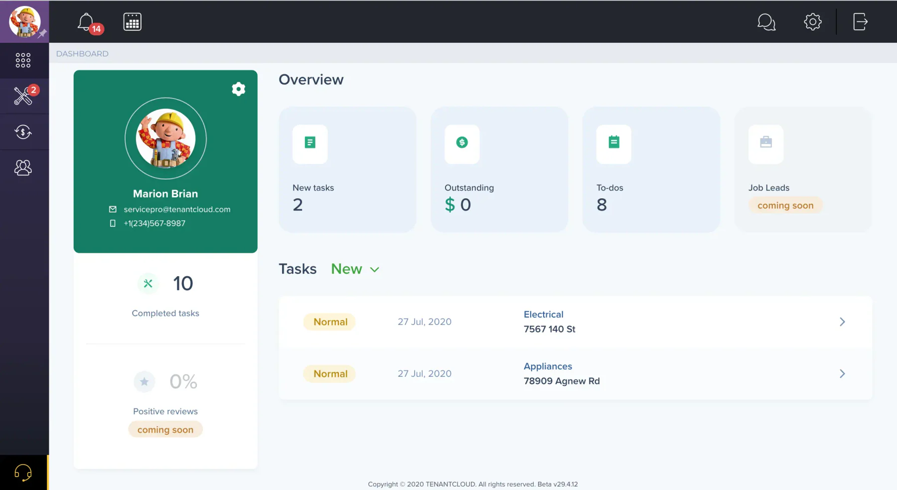 tenant cloud property maintenance software 