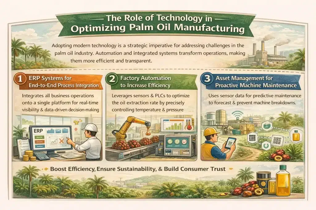 A Complete Guide to Palm Oil Manufacturing Process illustration