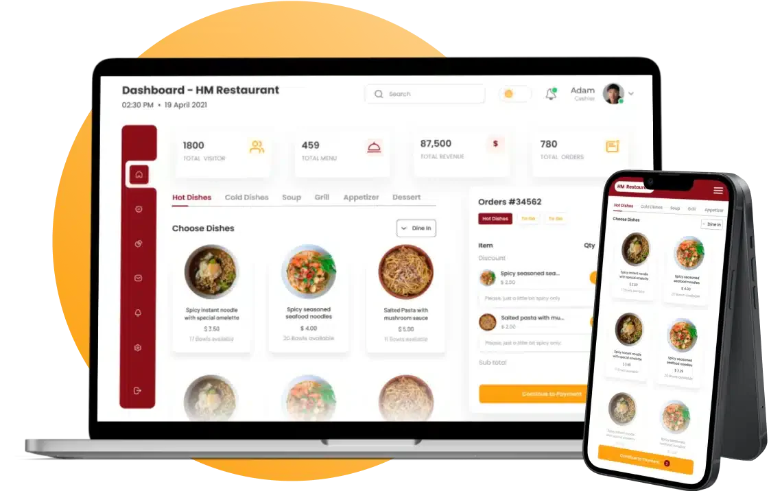 HashMicro POS software dashboard | POS System