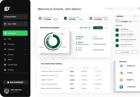 Greenly Dashboard