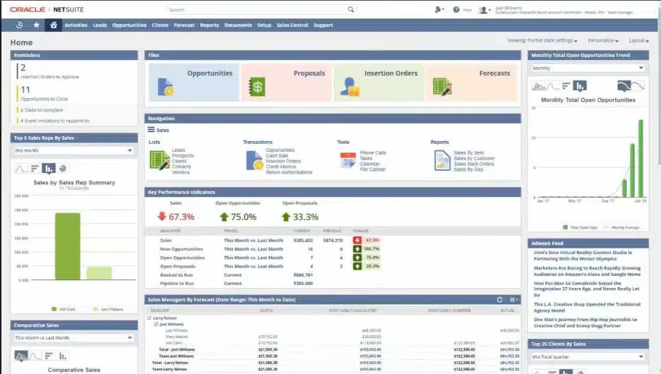 oracle netsuite retail crm