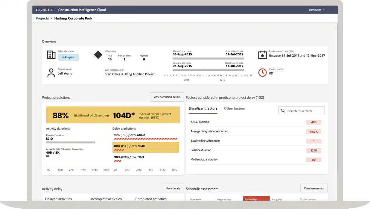 oracle Construction Workforce Management Software