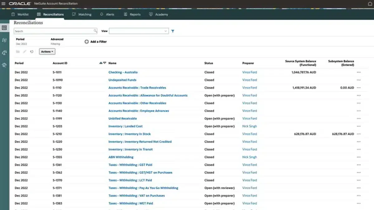 Oracle NetSuite