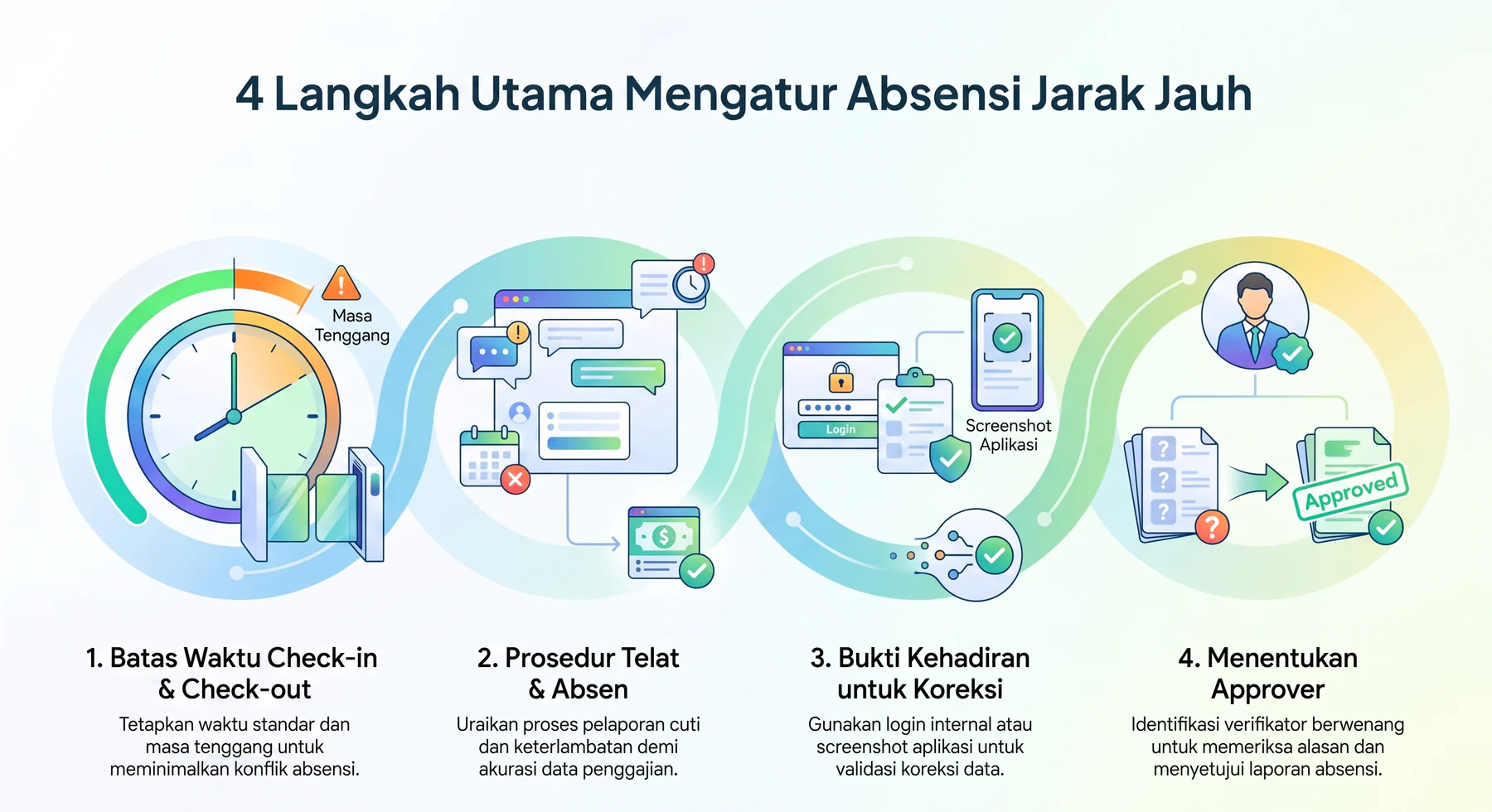 cara mengatur absensi jarak jauh