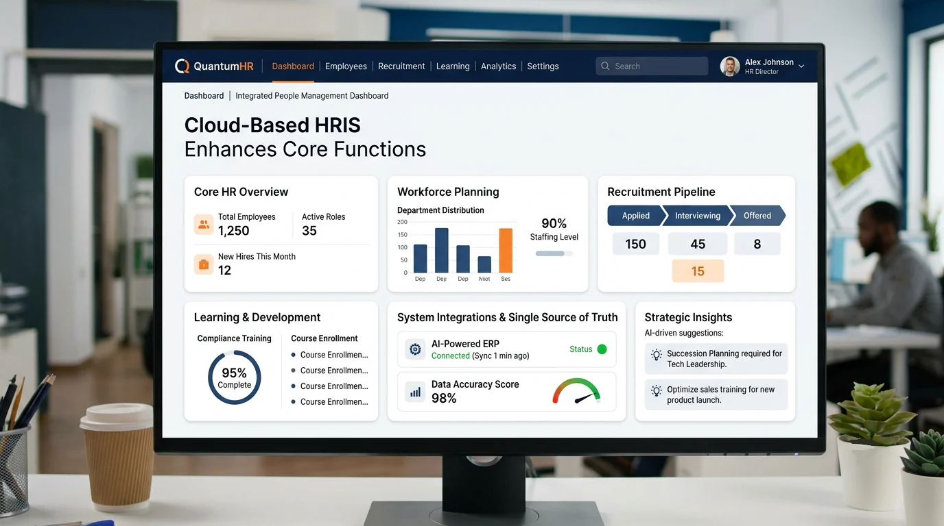 Cloud based HRIS dashboard
