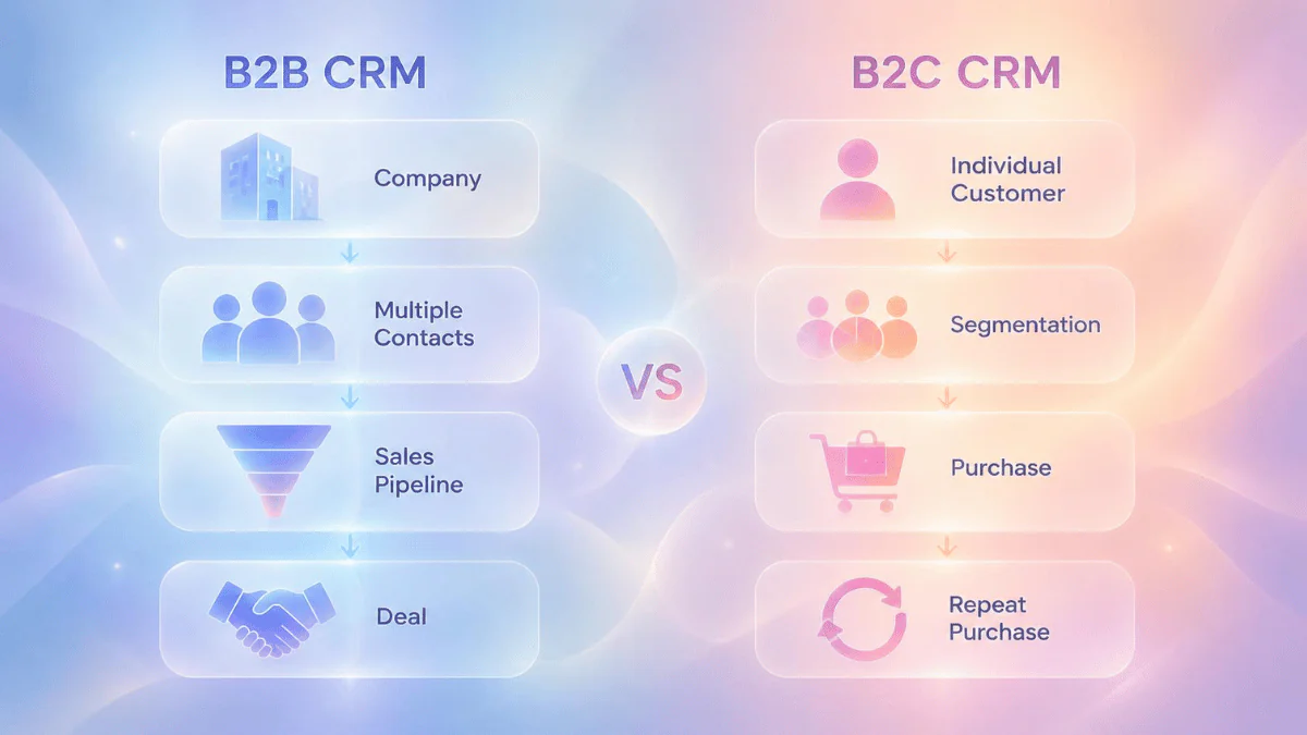 CRM B2B vs B2C ต่างกันอย่างไร? วิธีเลือกให้เหมาะกับธุรกิจ