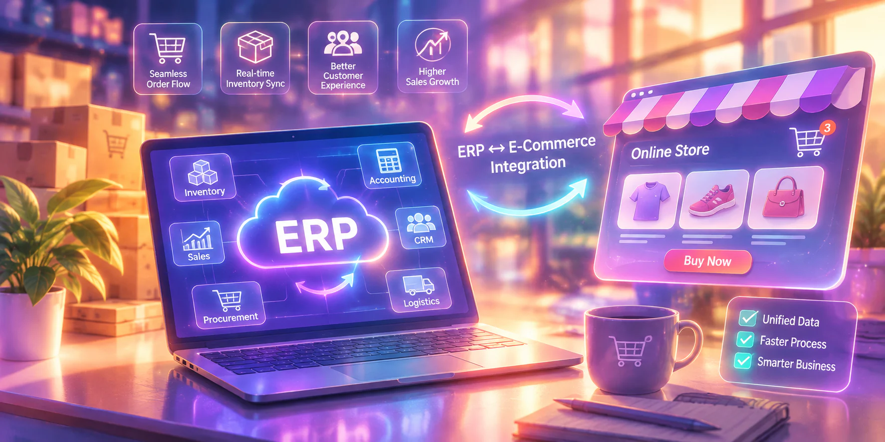 ERP E-Commerce Integration: How It Works, Benefits, and Use Cases