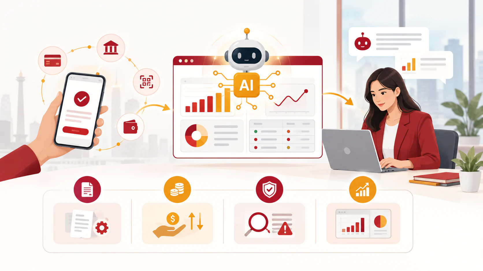 fintech ai ilustration