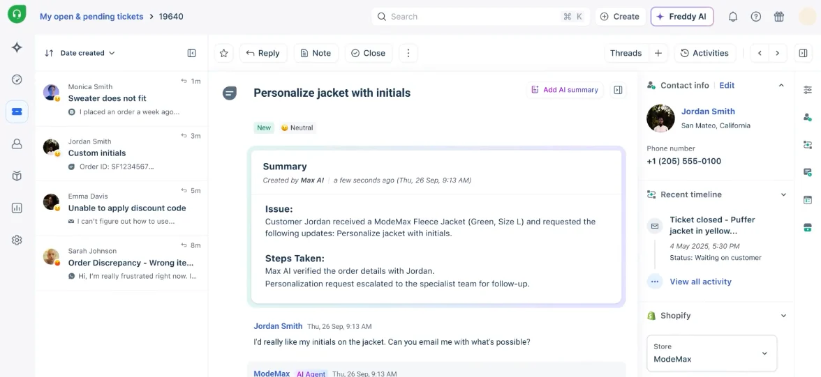 freshdesk crm