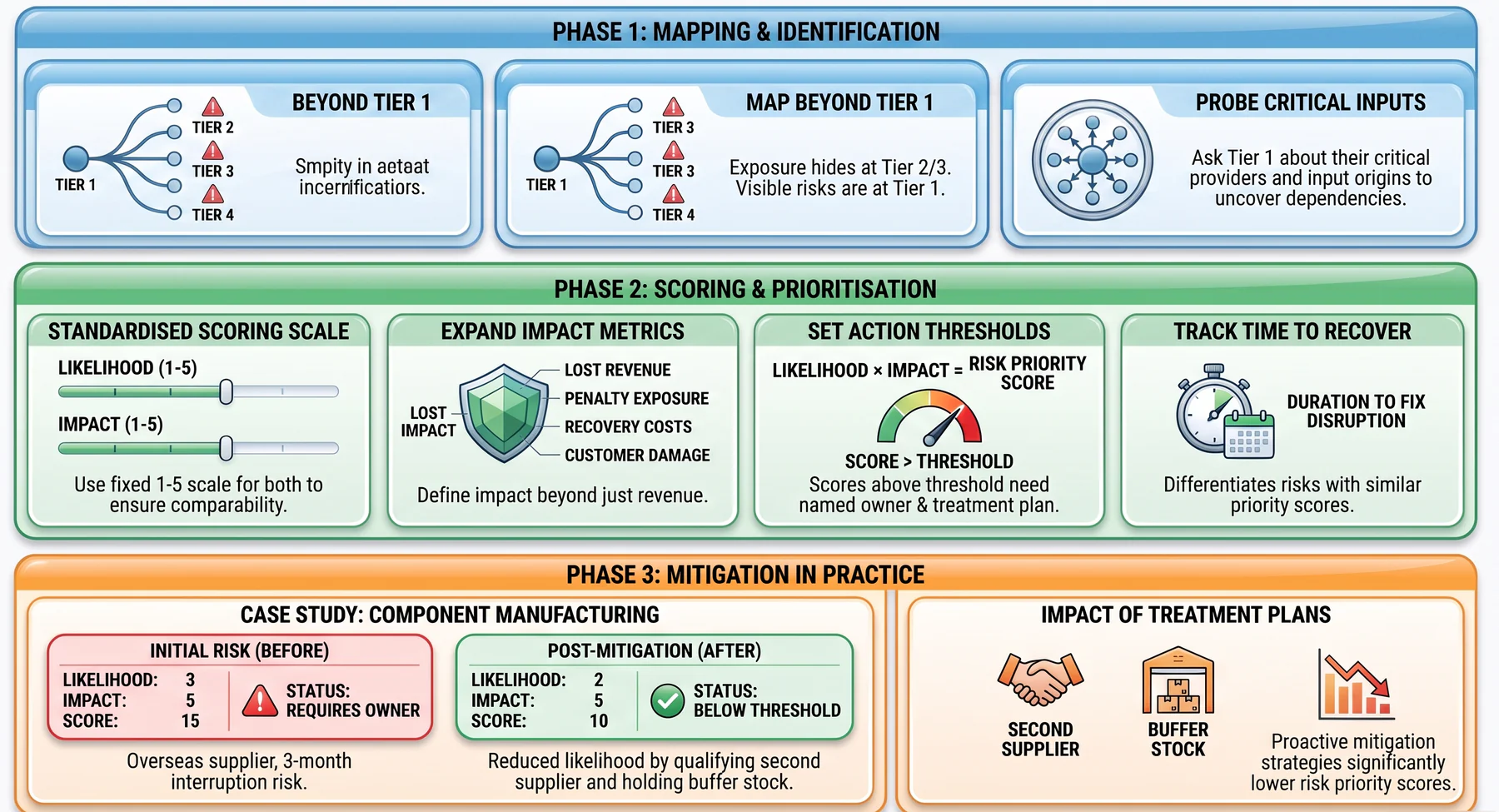 how do you assess and prioritise supply chain risks