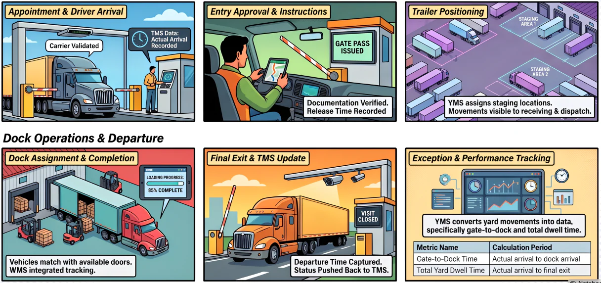 how does a yard management system work